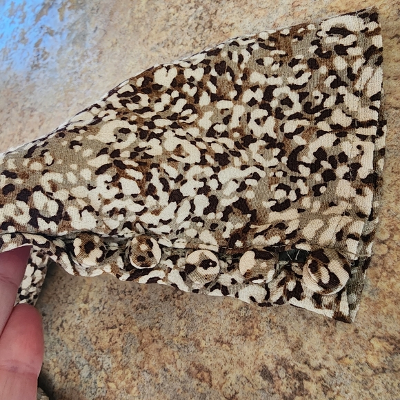 Zara Animal Print Wrap Dress Size M Brown/Cream (NWT) - Picture 7 of 16